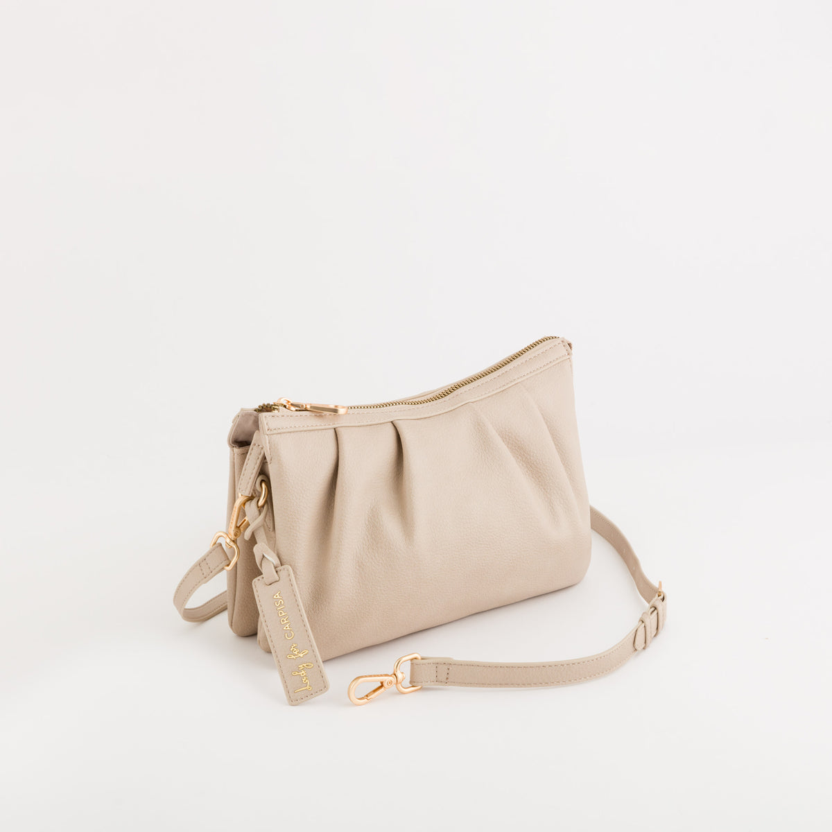 Schultertasche für Damen - Berry Creme