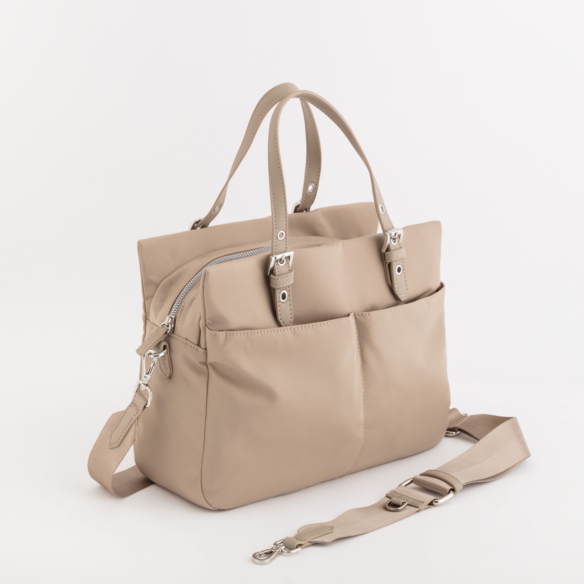 Damenhandtasche - Trevis Taschen Helles Taubengrau