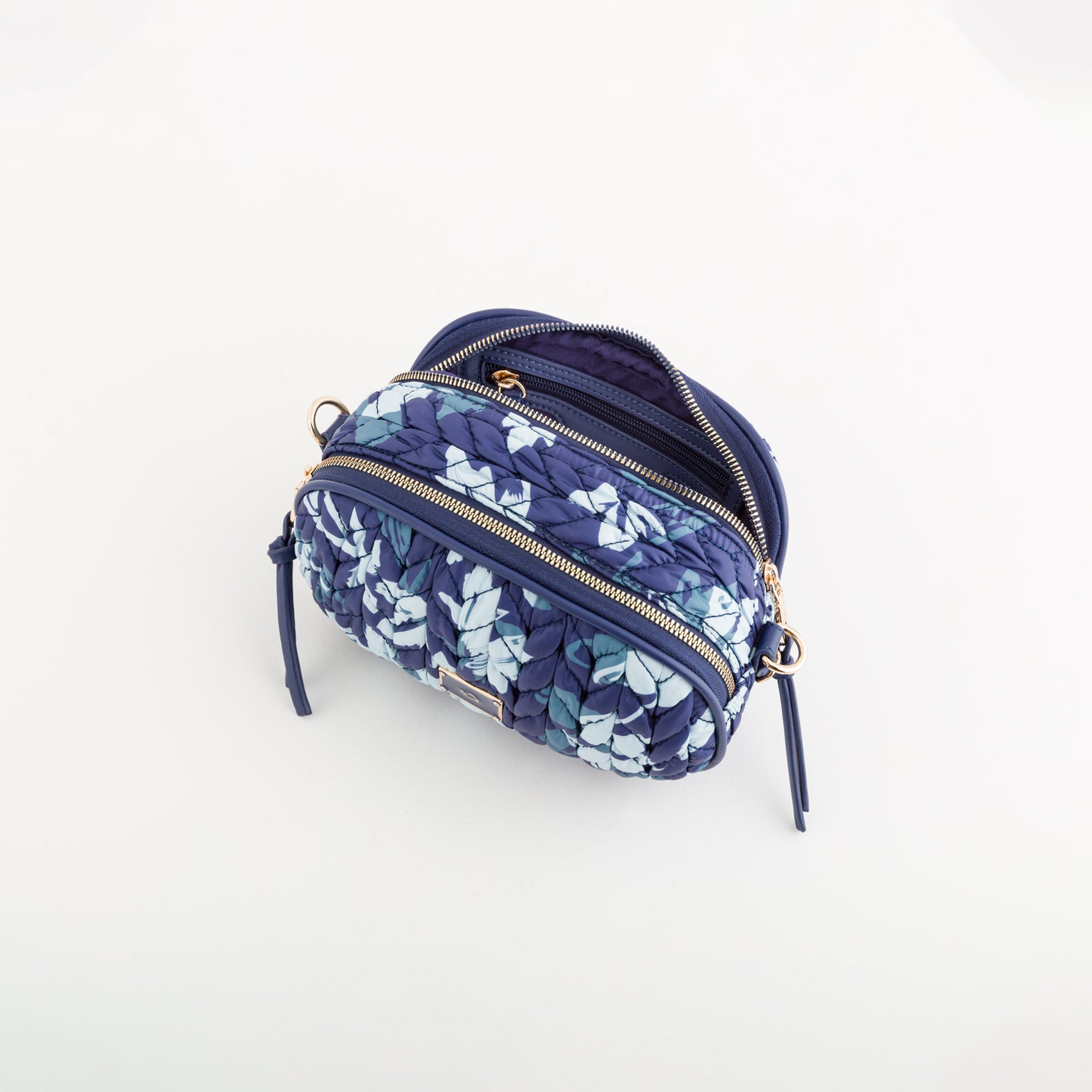 Schultertasche für Damen - Amethyst Marineblau/Mehrfarbig