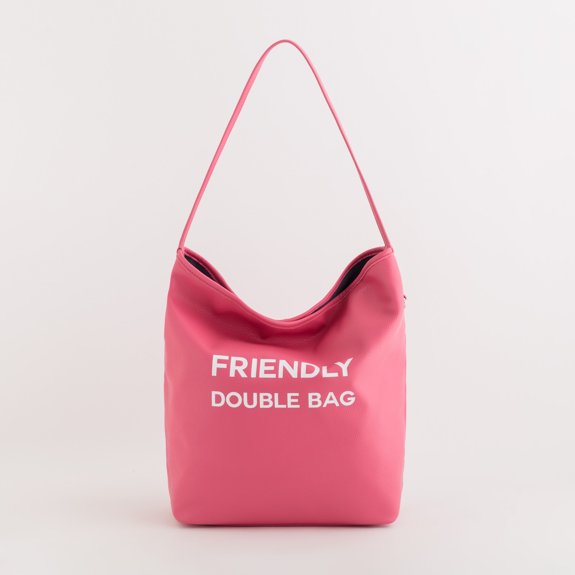 Reversible bag - Friendly double spri Raspberry/Lagoon