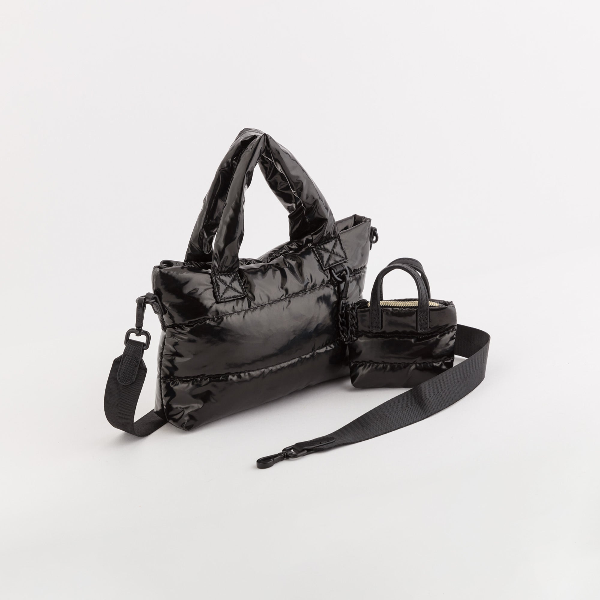 Borsa A Mano Donna - Badia Nero Metallico