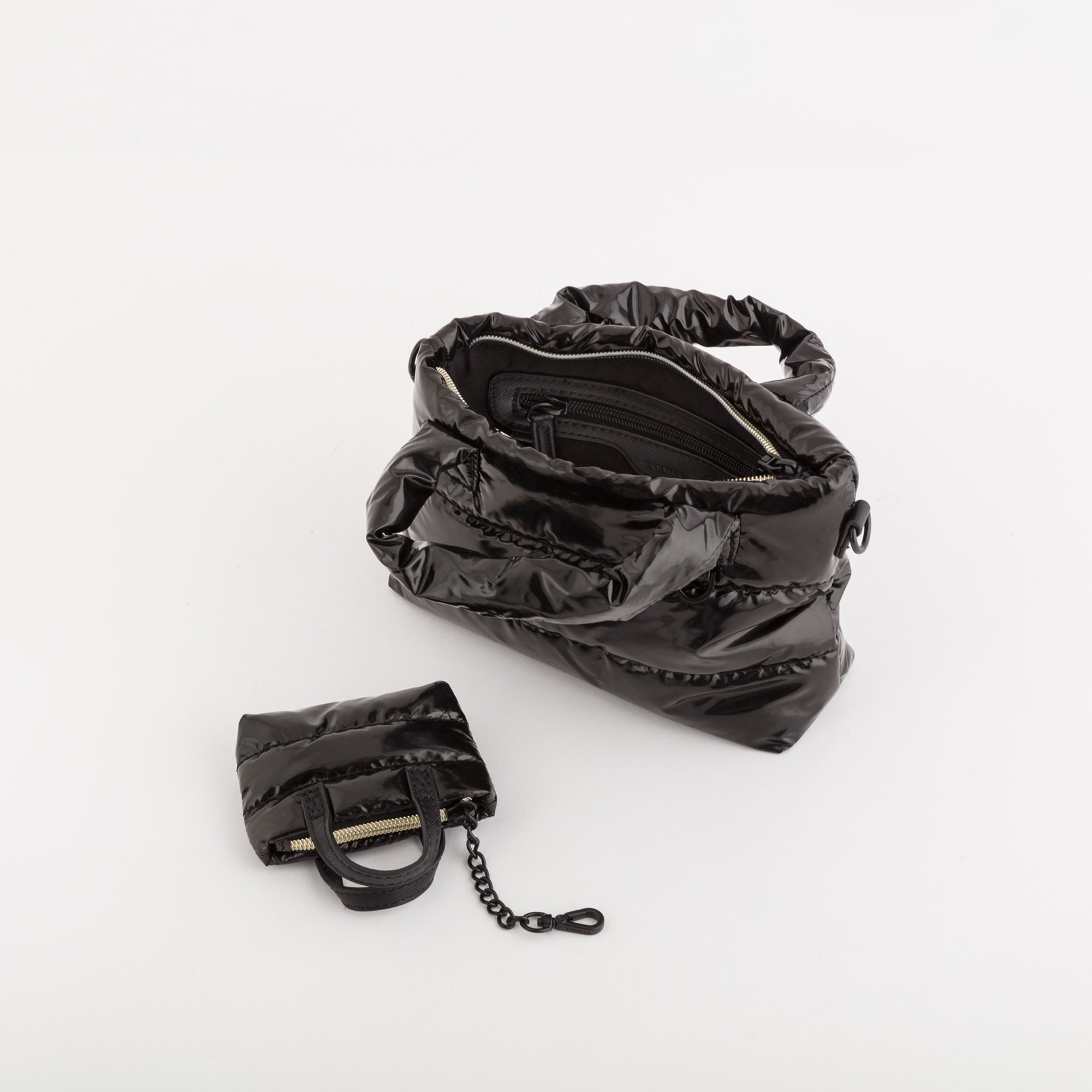 Borsa A Mano Donna - Badia Nero Metallico