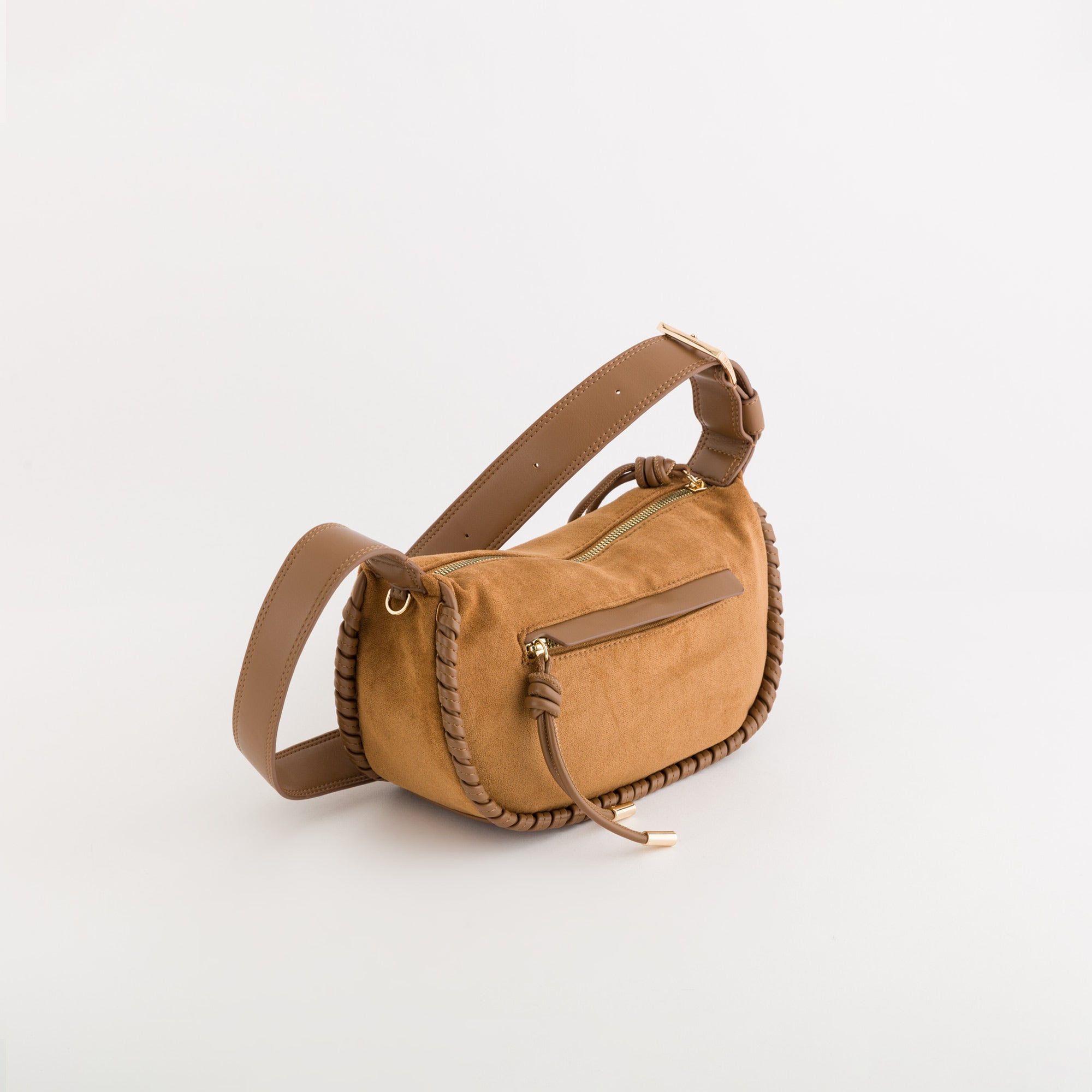 Women's Shoulder Bag - Almond Camel