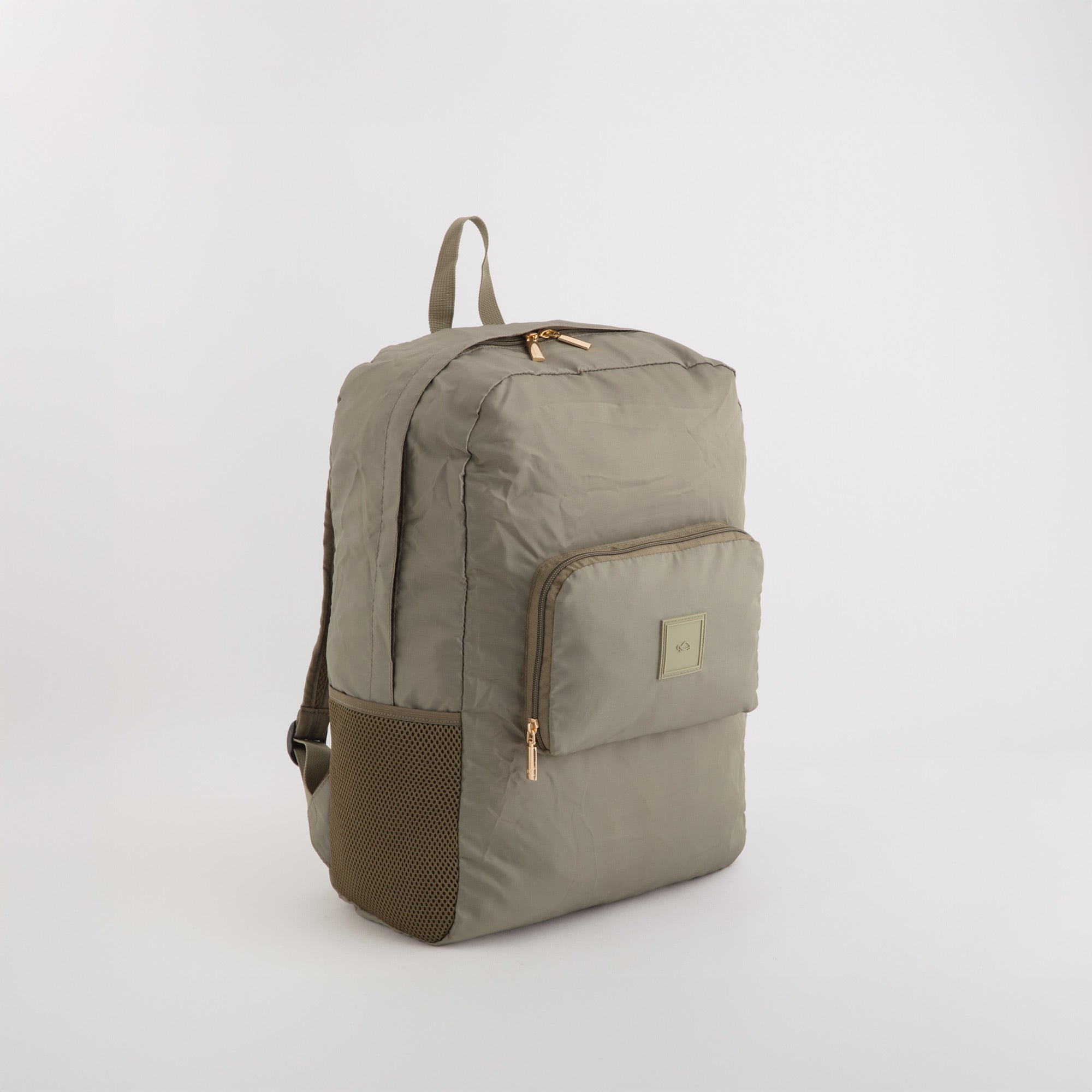 Women's Foldable Backpack - New gaia foldable Green Lichen