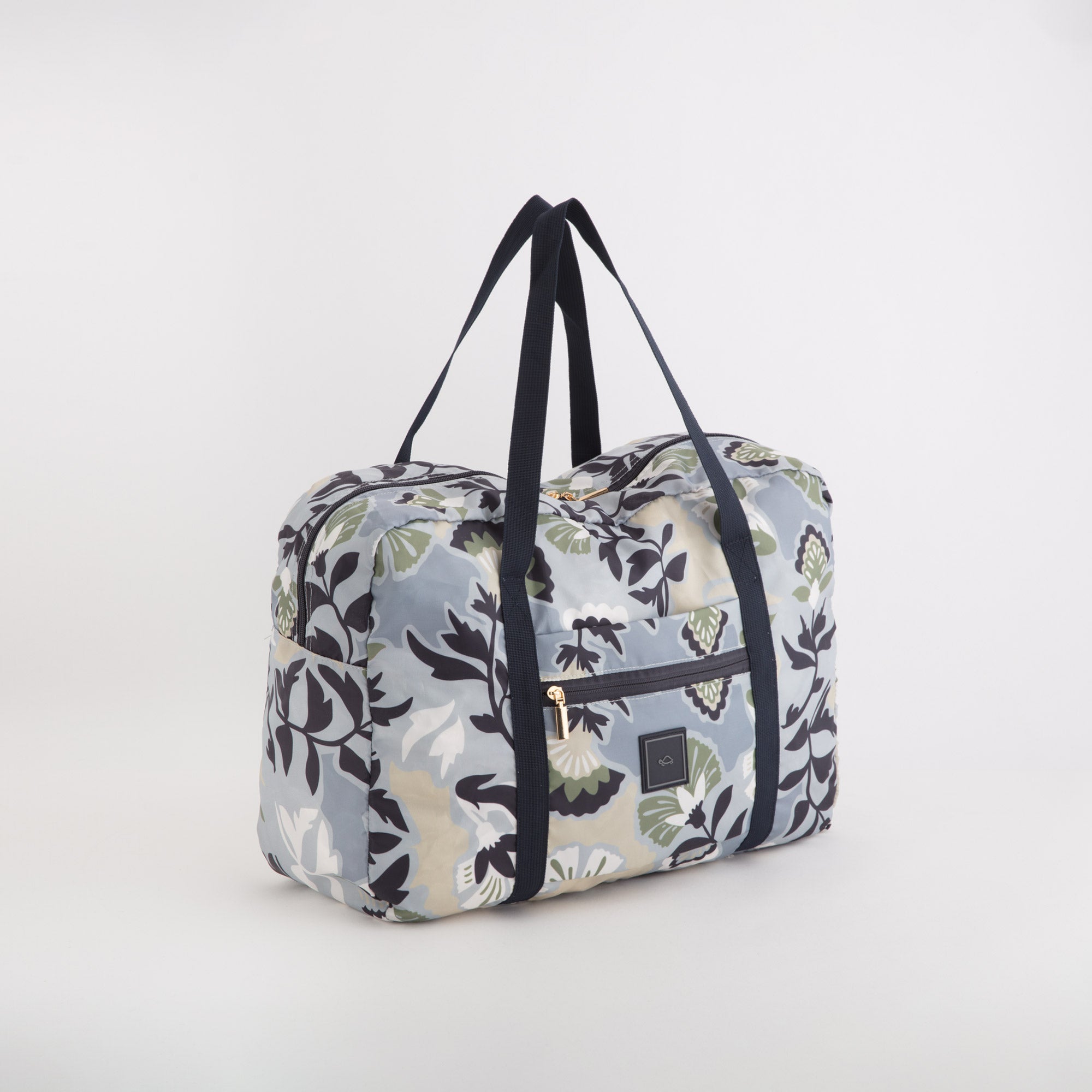 Women's Foldable Duffle Bag - New gaia foldable Multicolored Dusty Azure Blue