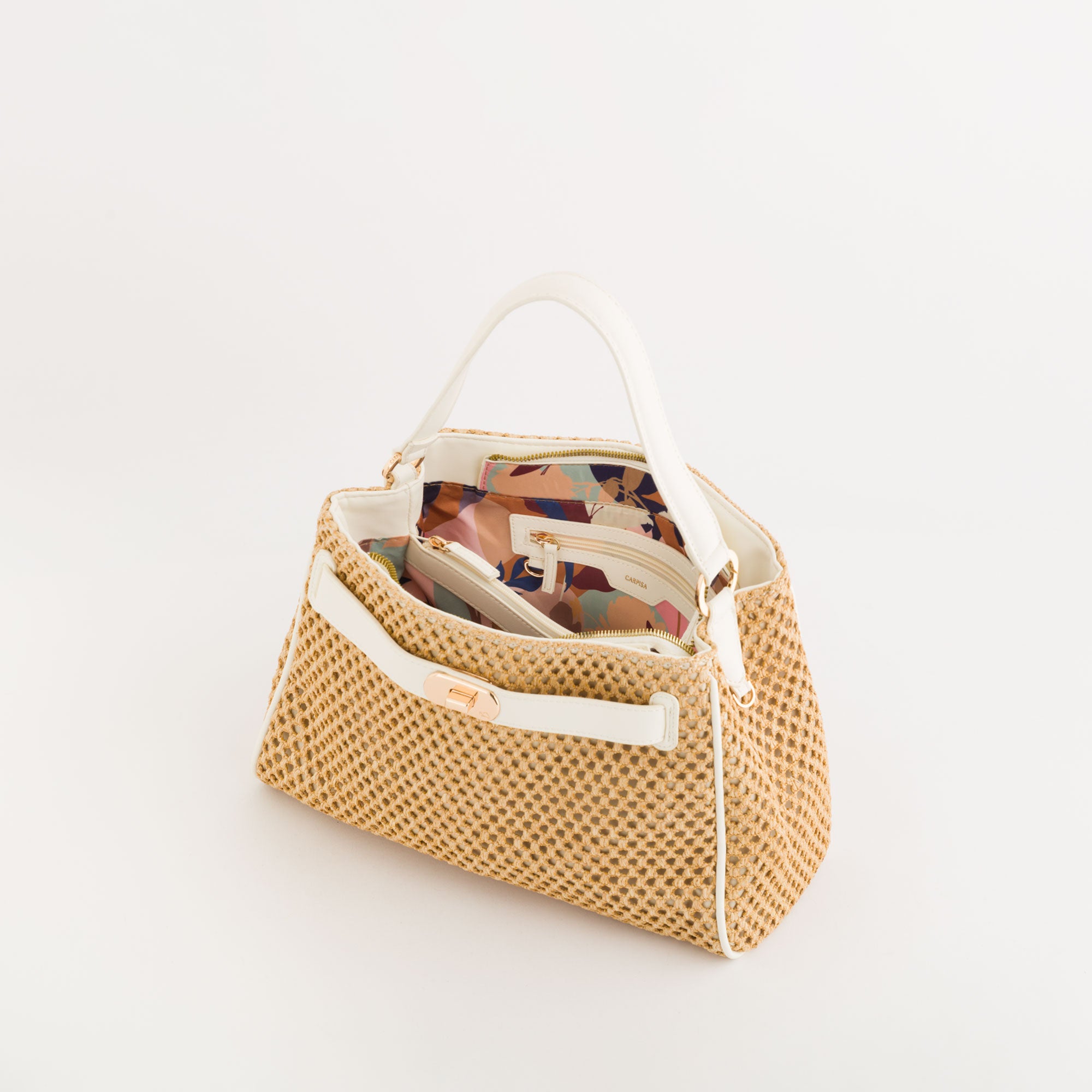 Women's Handbag - Junco Naturale/Burro