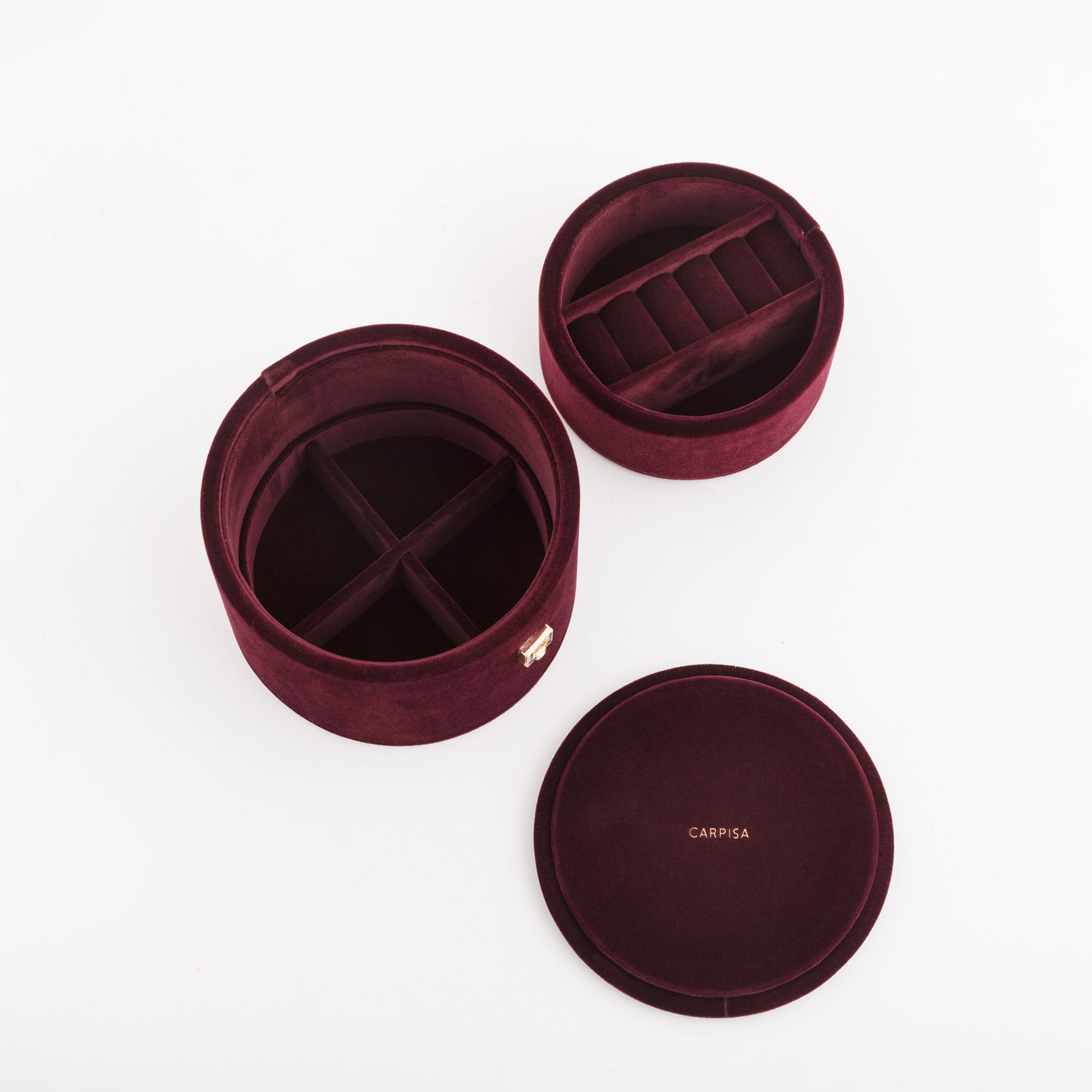 Women's jewelry box - Ginger jewelry case Prune