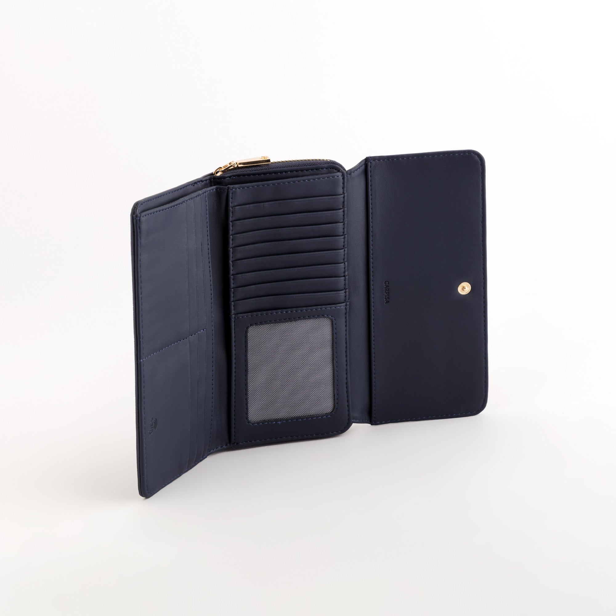 Grand portefeuille pour femme - Portefeuille Loto v2 bleu marine
