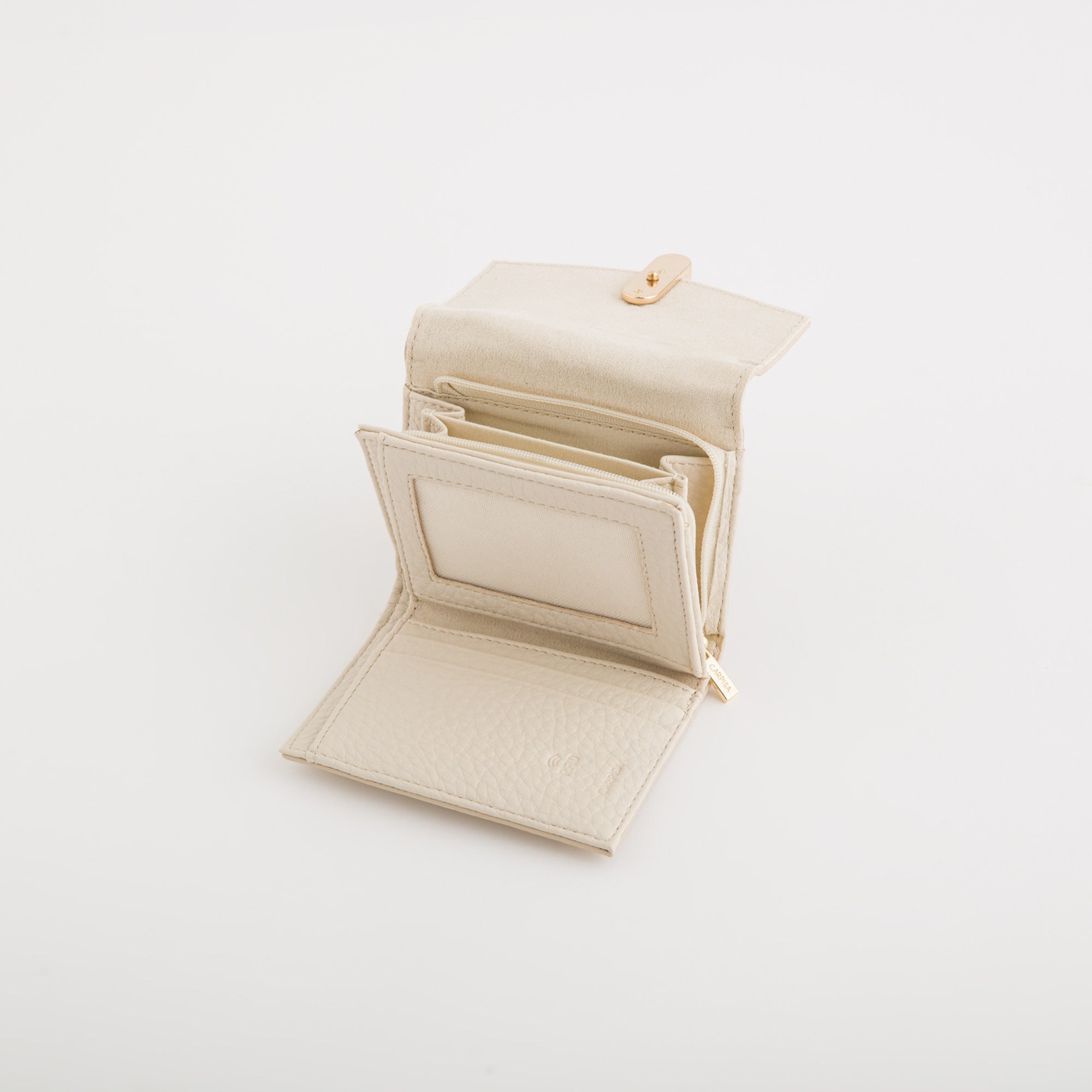 Damenbrieftasche - Periwinca Geldbörse Creme