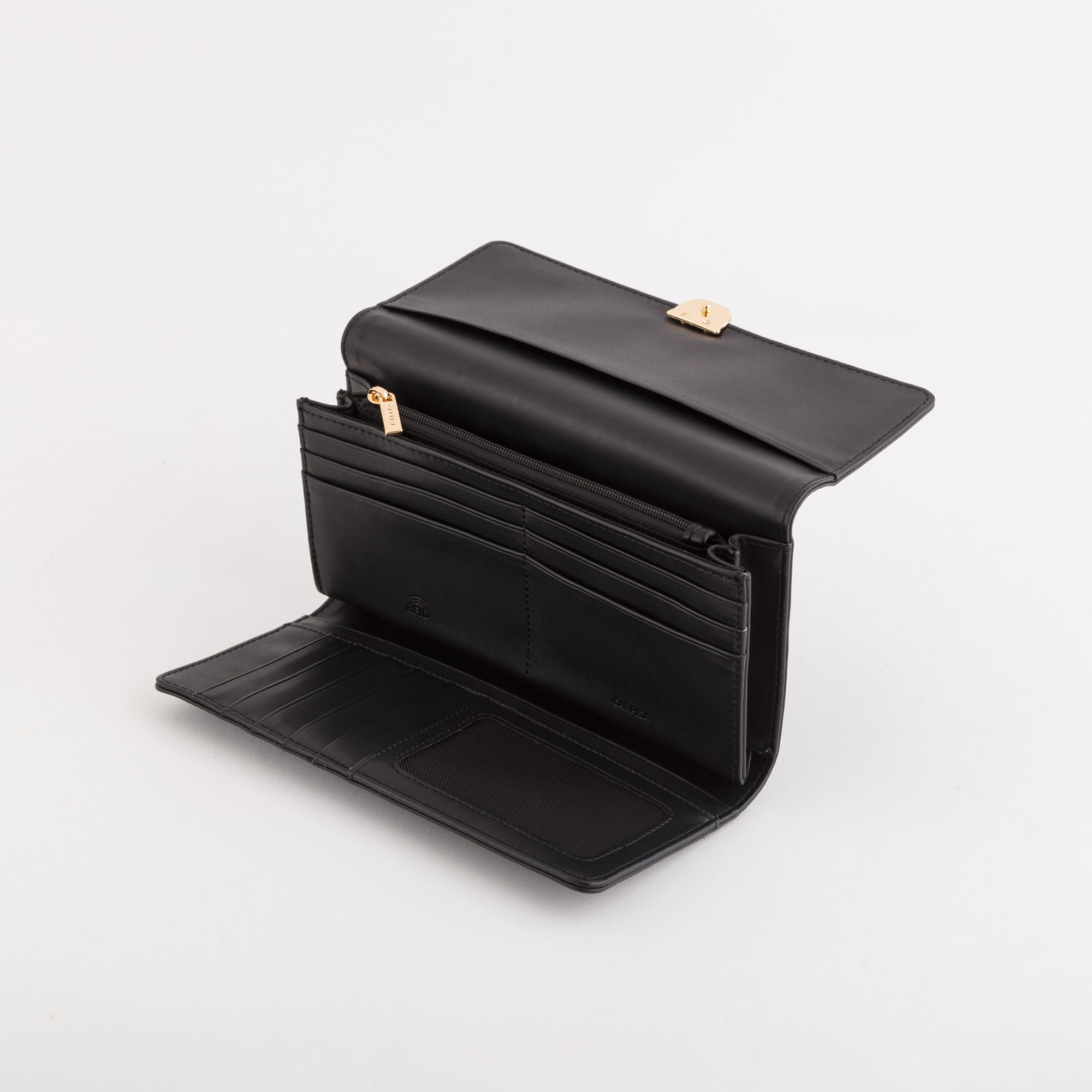Cartera grande para mujer - Billetera Sitka Negro