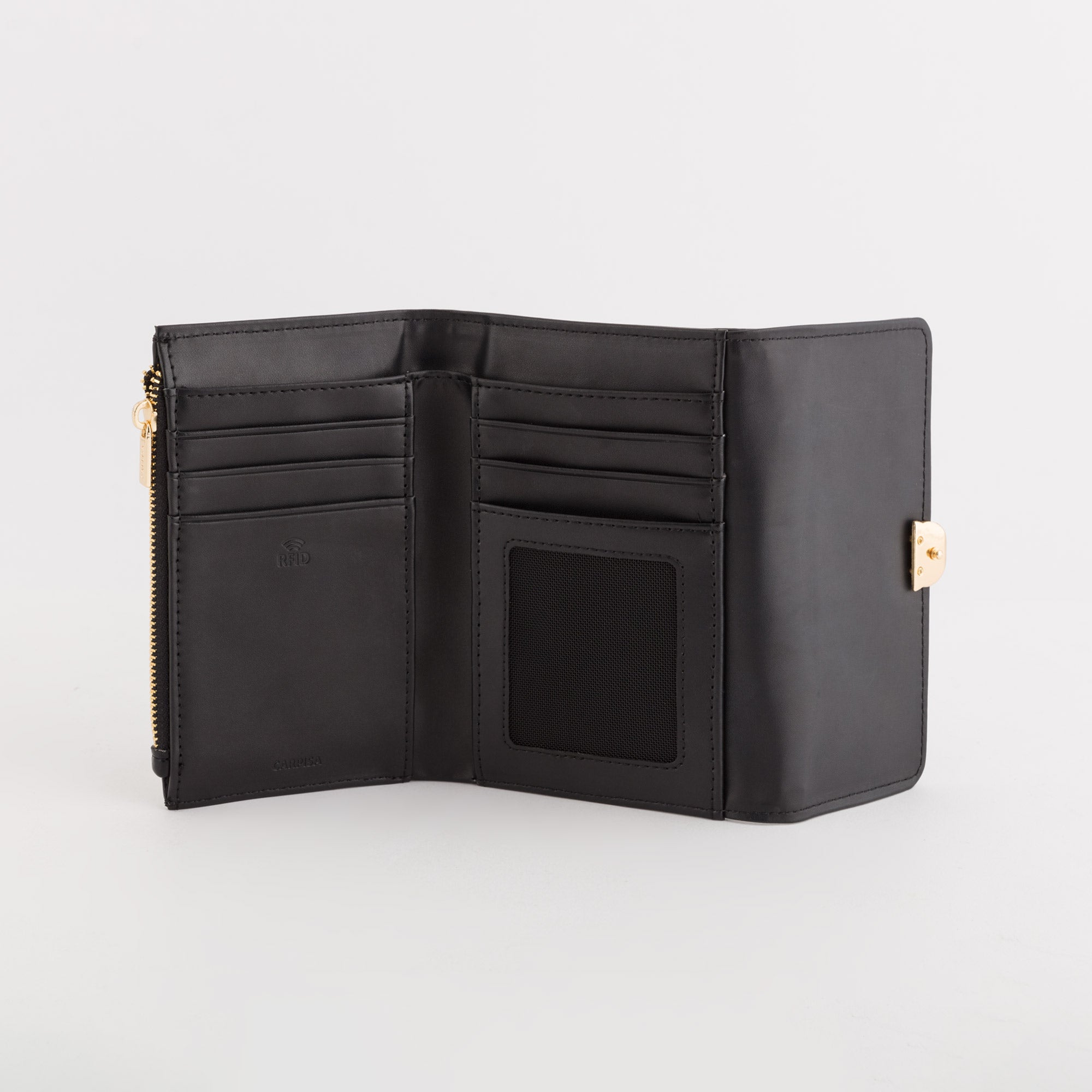 Cartera mediana para mujer - Billetera Sitka Negro