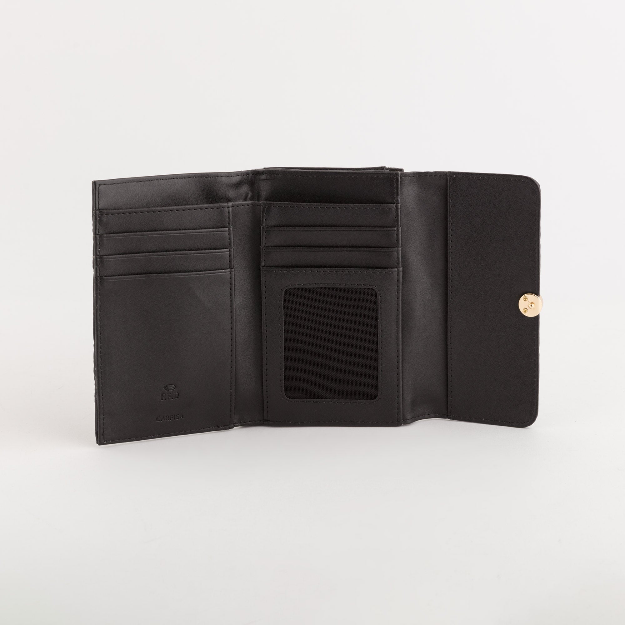 Cartera mediana para mujer - Billetera Natalie Negro