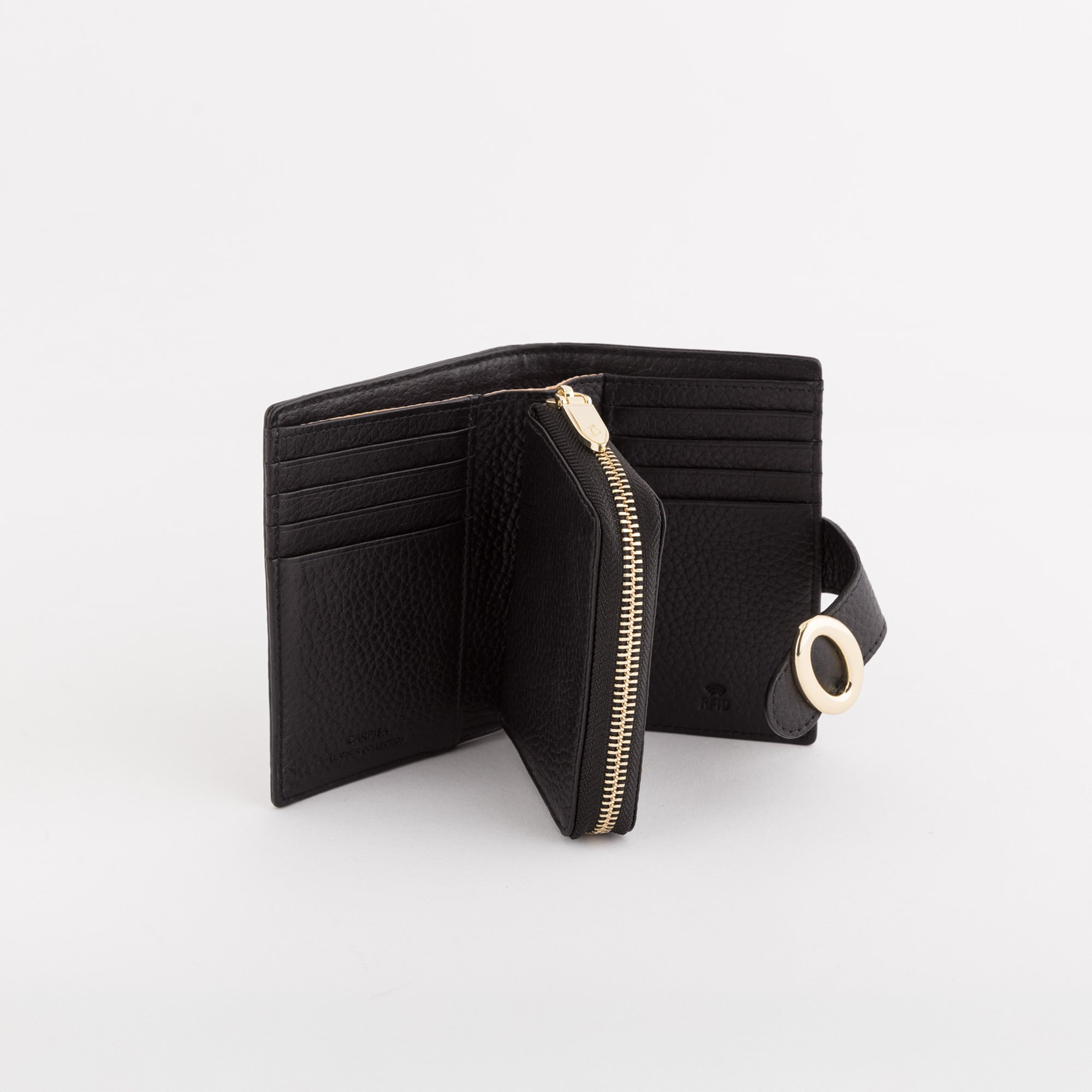 Women's Medium Wallet - Antinori Wallet Black