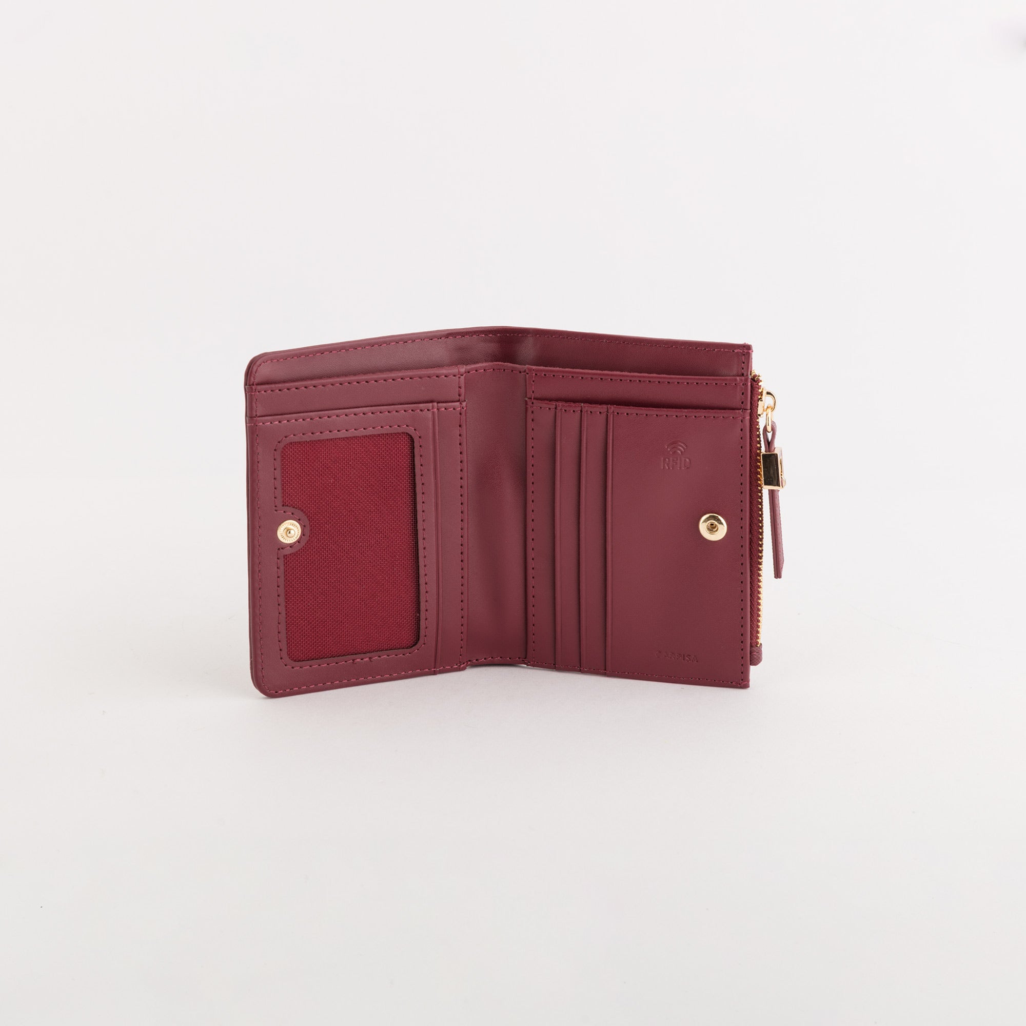 Portefeuille moyen pour femmes - Portefeuille Ginger Cerise