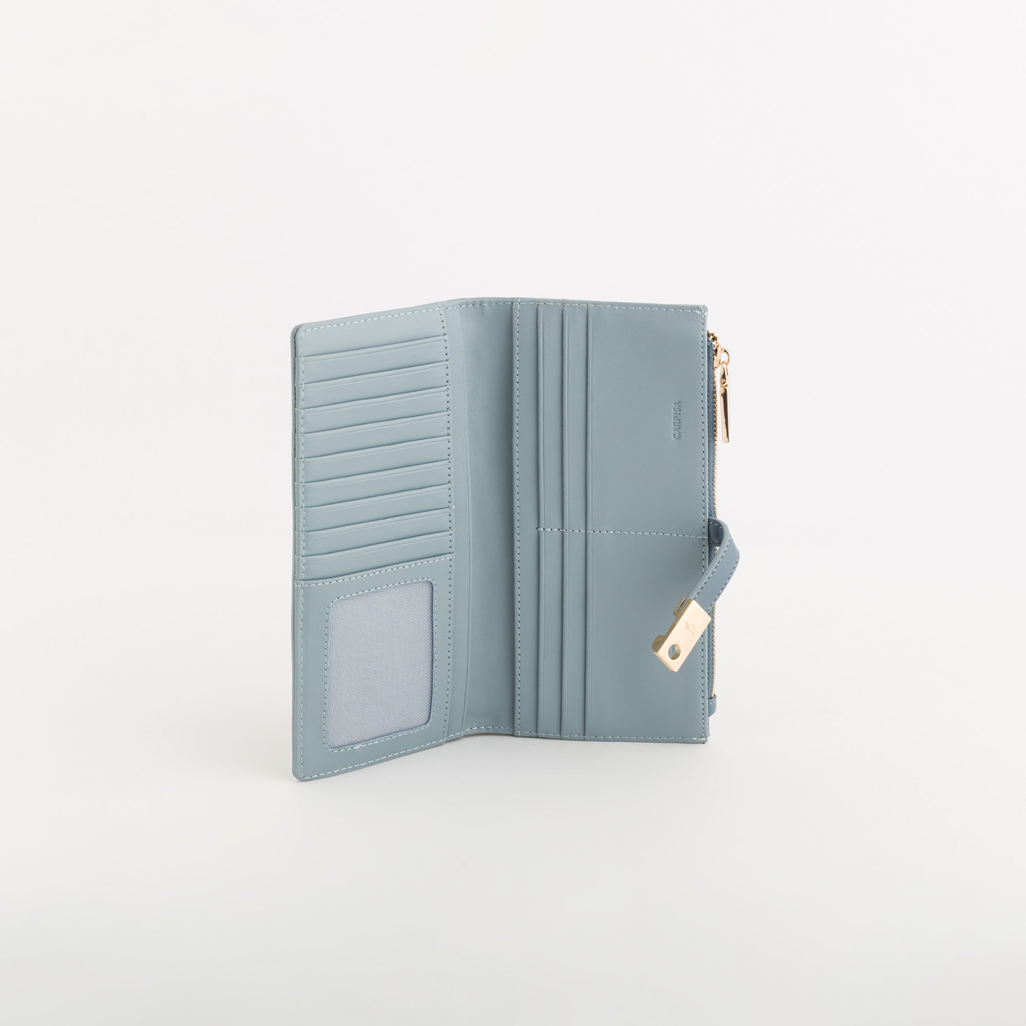 Cartera grande para mujer - Billetera Petunia Azul urraca