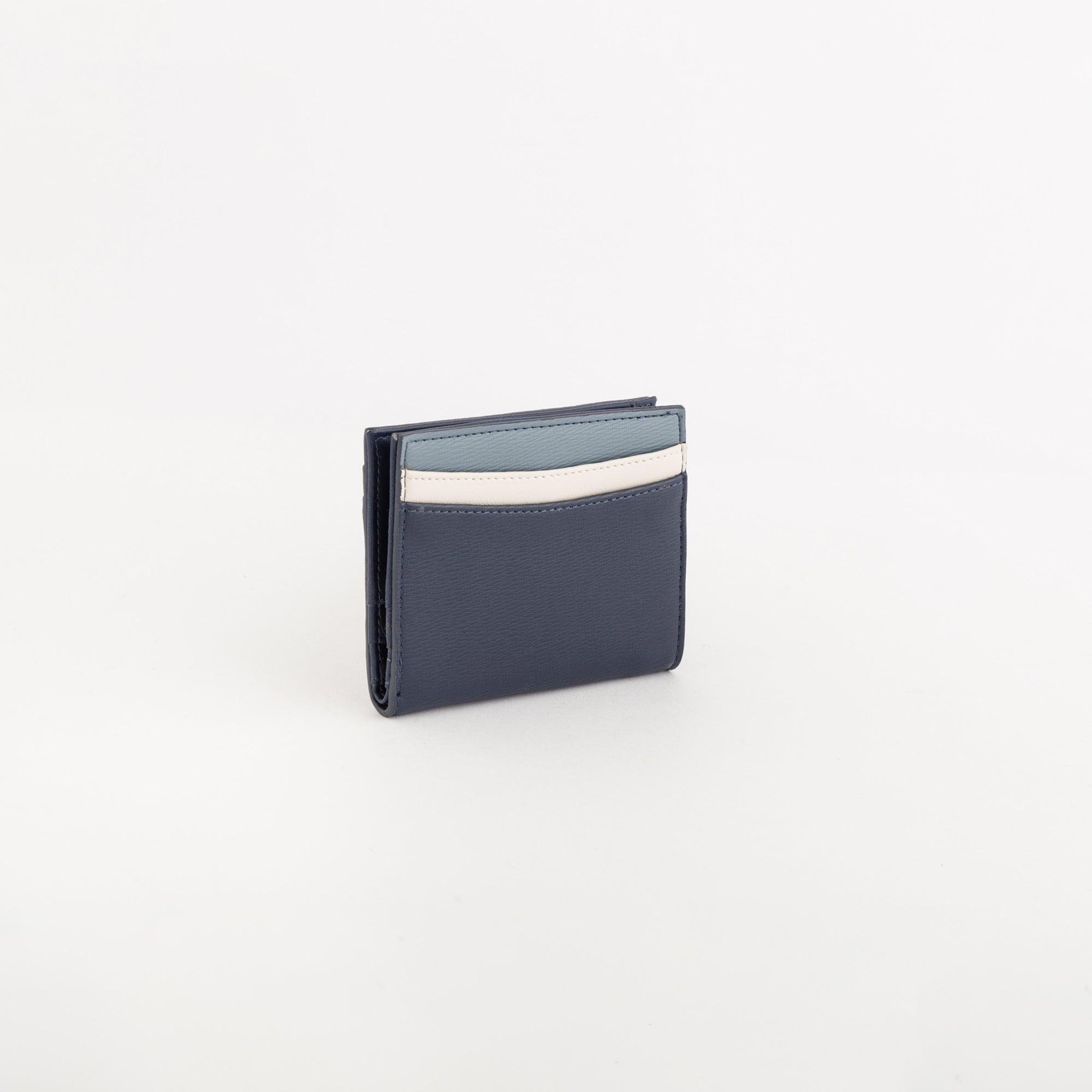 Kleine Geldbörse/Kartenetui für Damen - Fresia Wallet v2 Blu Navy/Multicolore
