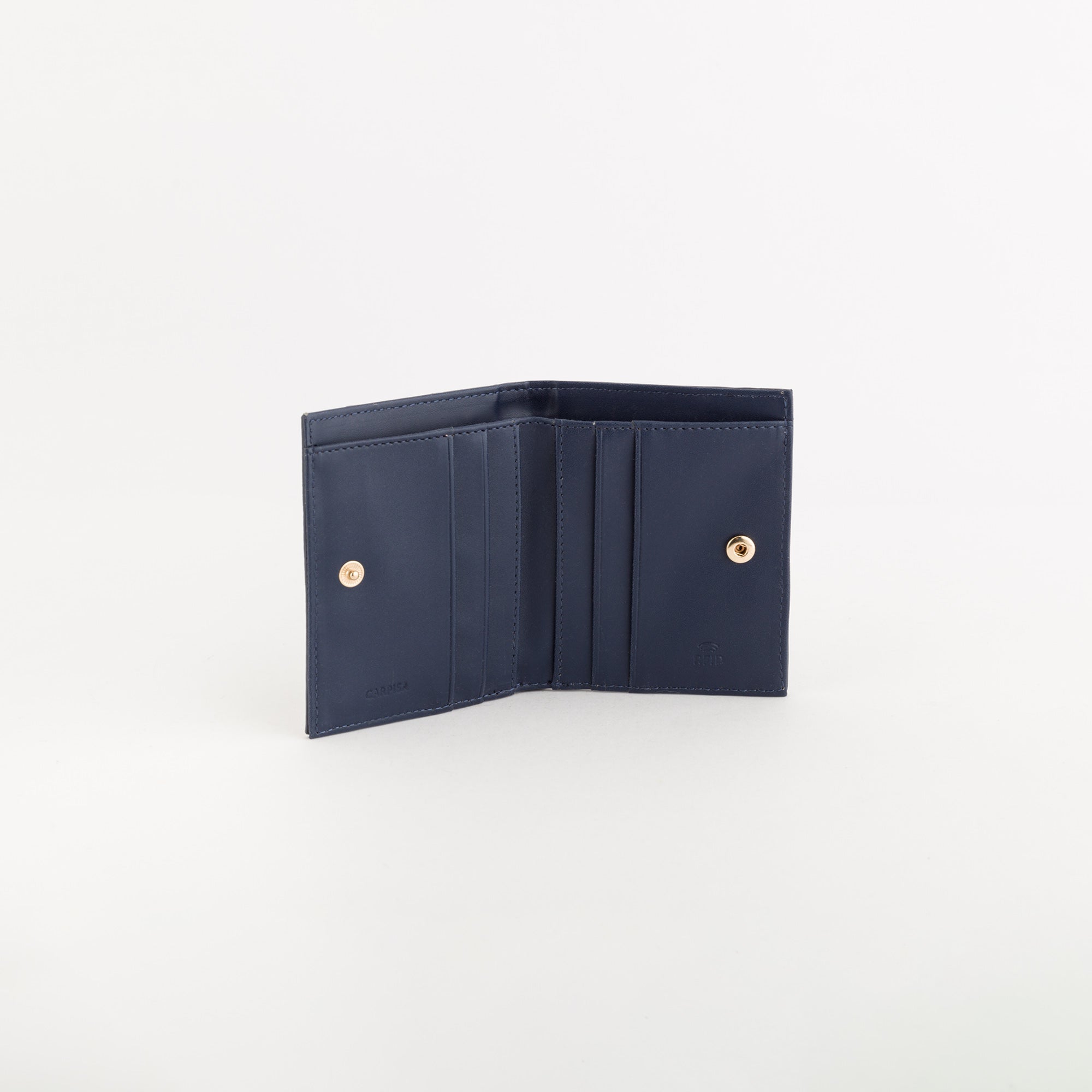 Kleine Geldbörse/Kartenetui für Damen - Fresia Wallet v2 Blu Navy/Multicolore