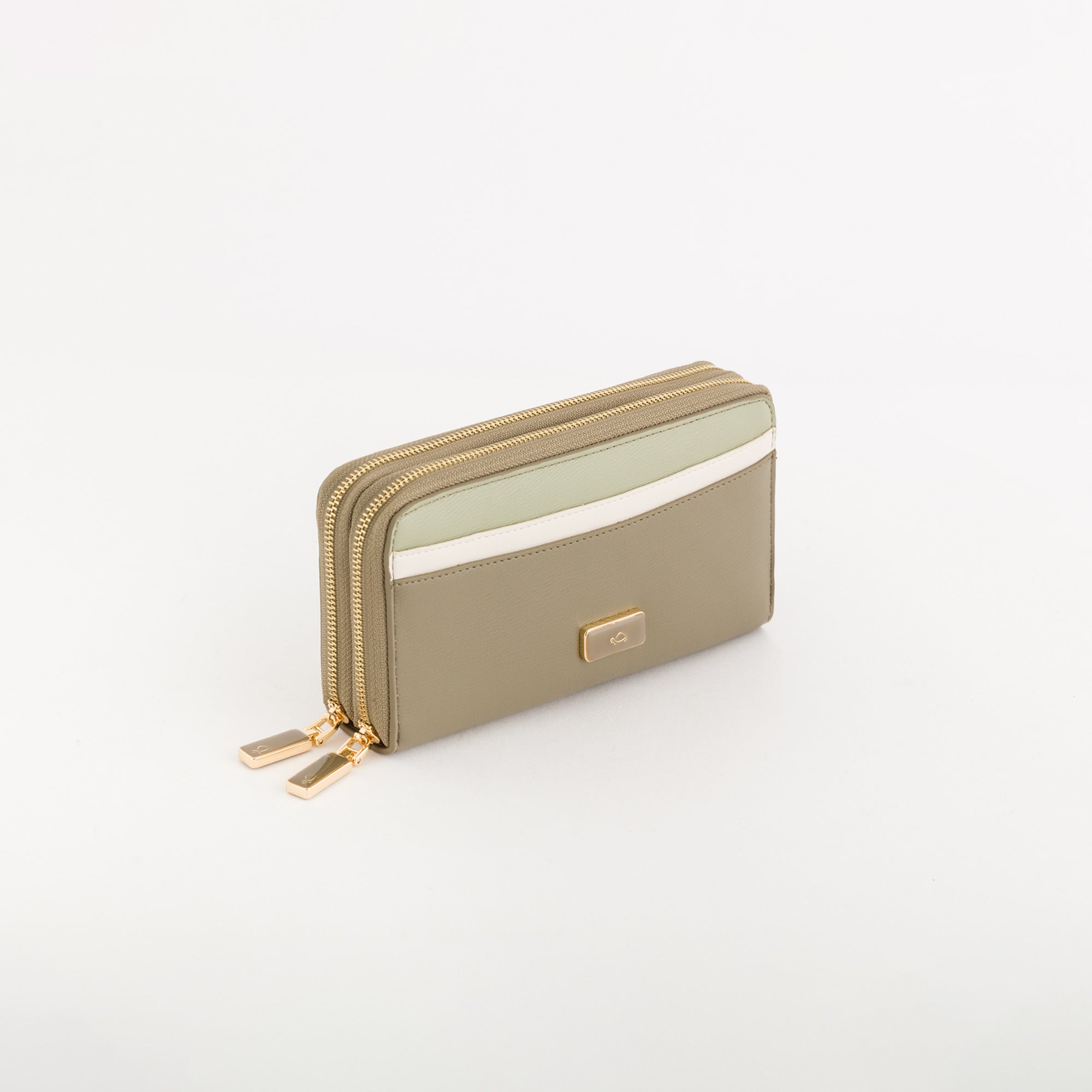 Große Damenbrieftasche - Fresia Wallet v2 Verde Lichene/Multi