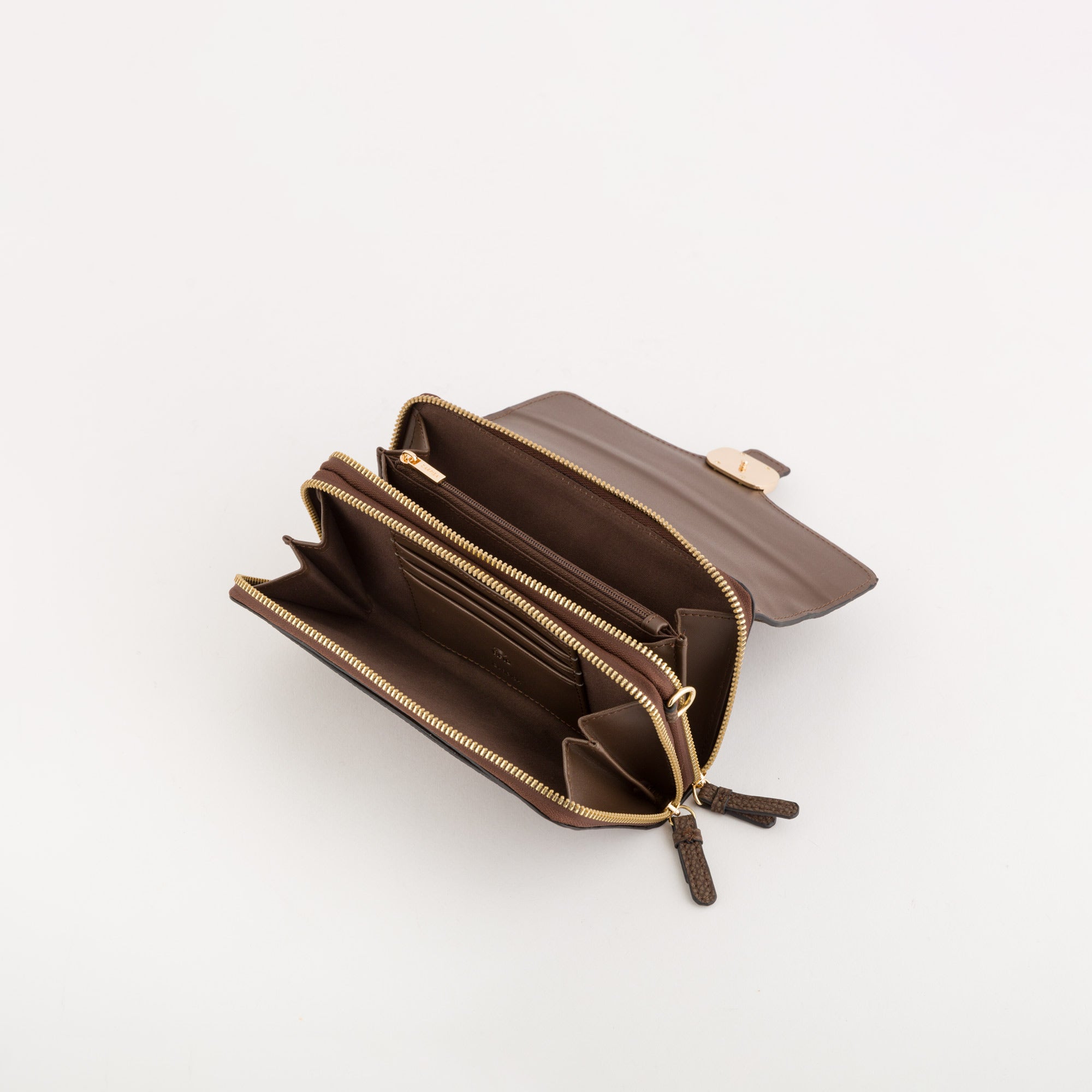 Portafoglio/Tracollina Donna - Michela wallet v2 Cioccolato