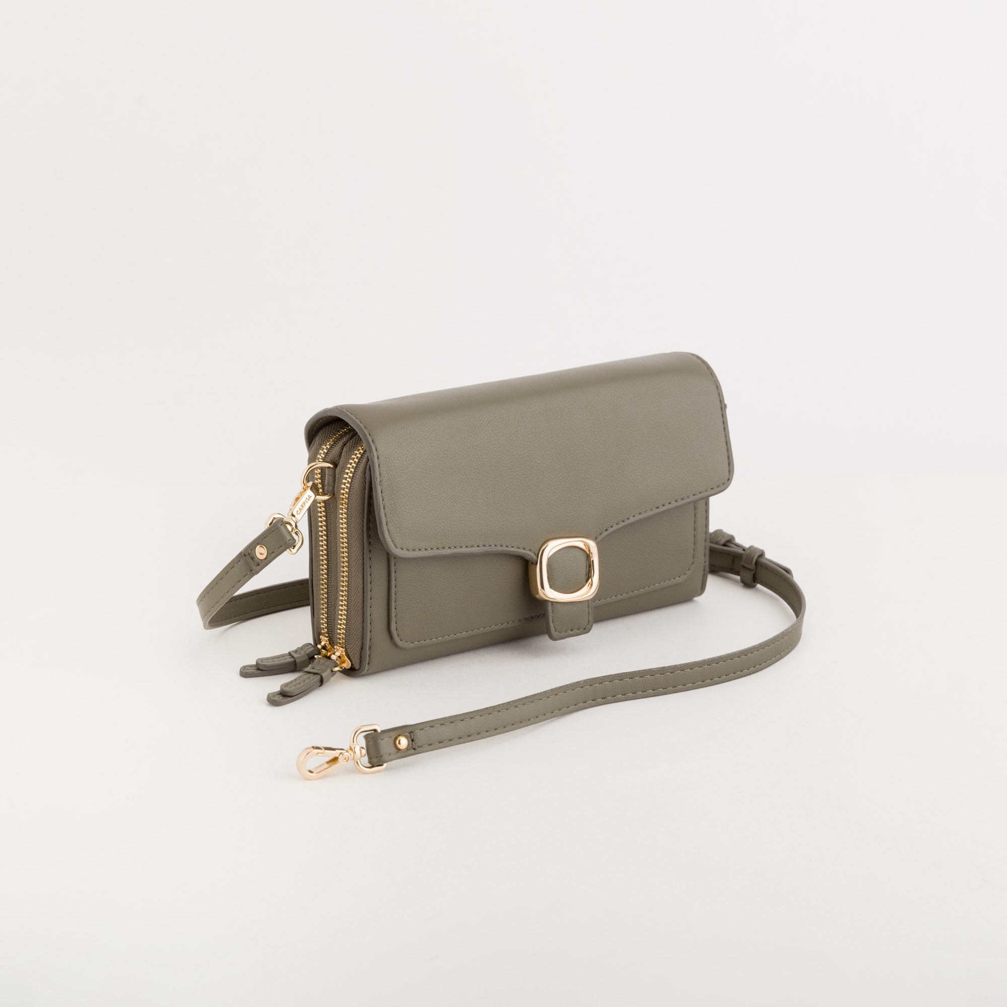 Geldbörse/Schultertasche für Damen - Michela Wallet v5 Olive