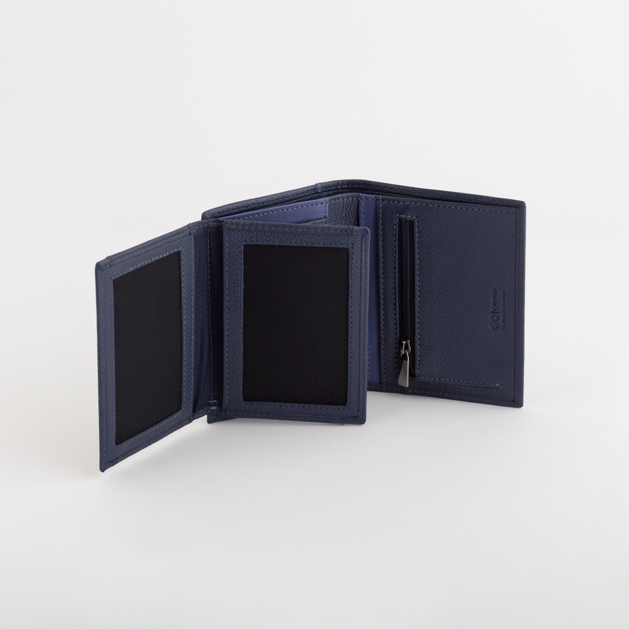 Herrenbrieftasche - Hiroki Marineblau/Indigo