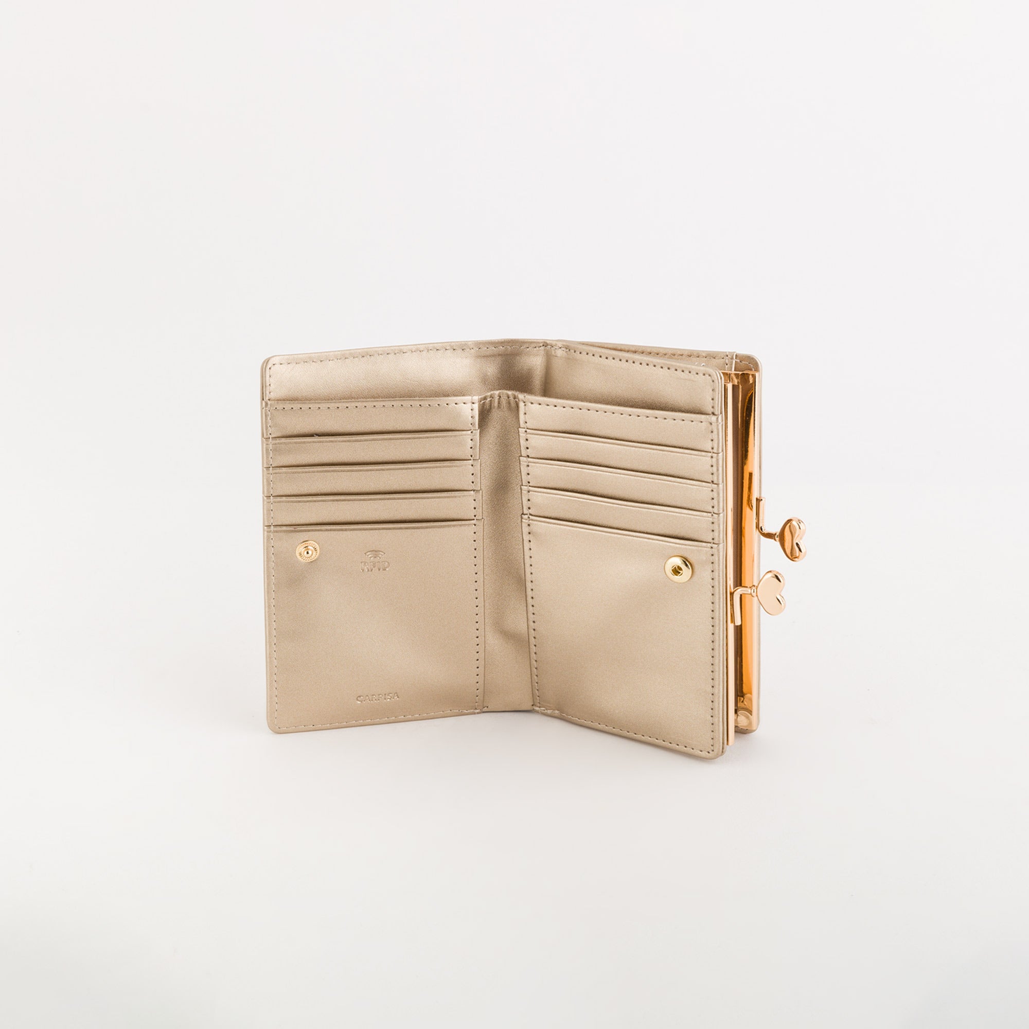 Women's Small Wallet - Melissa wallet v1 Light Gold