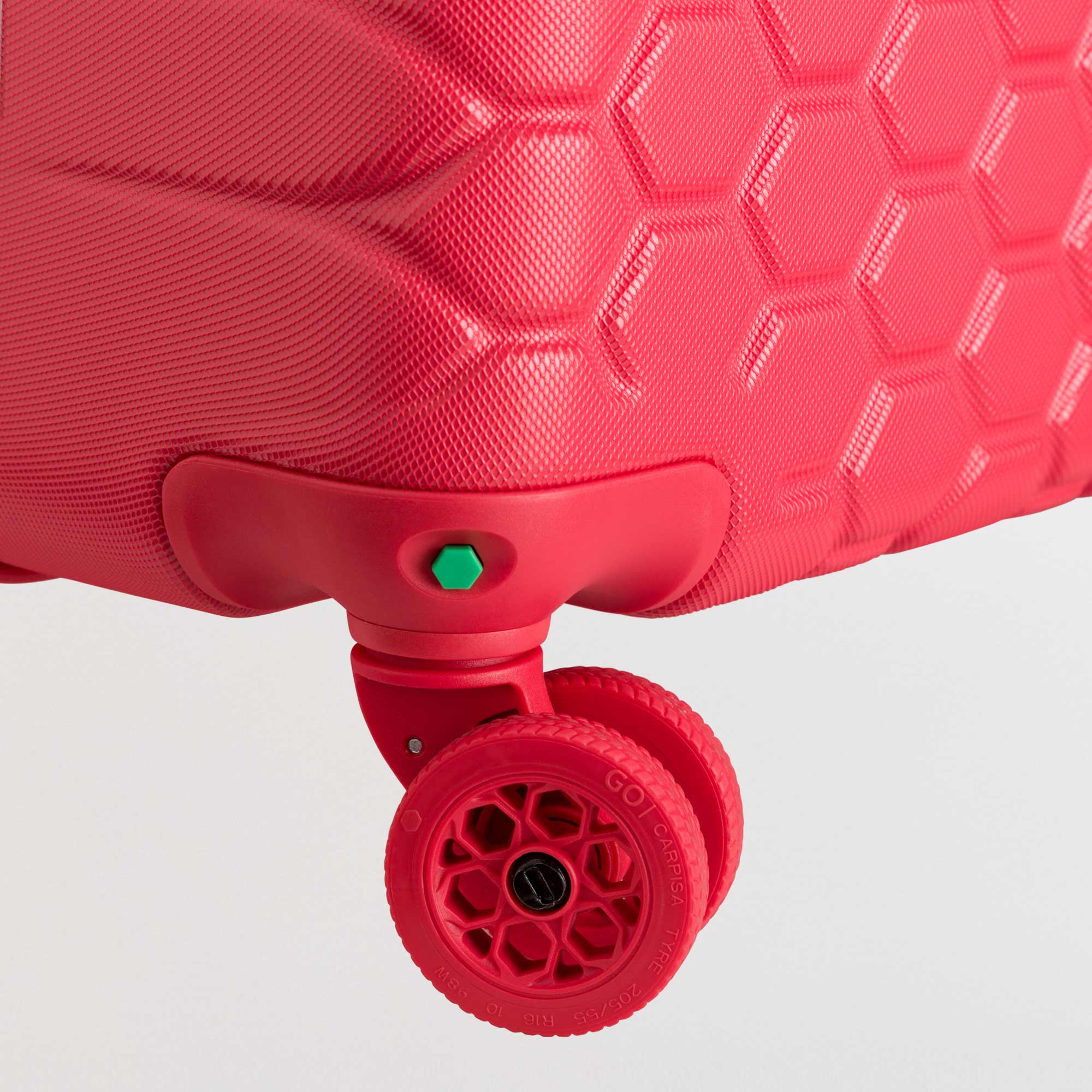 Trolley M - Rigido - Gotech green Rosso Imperiale