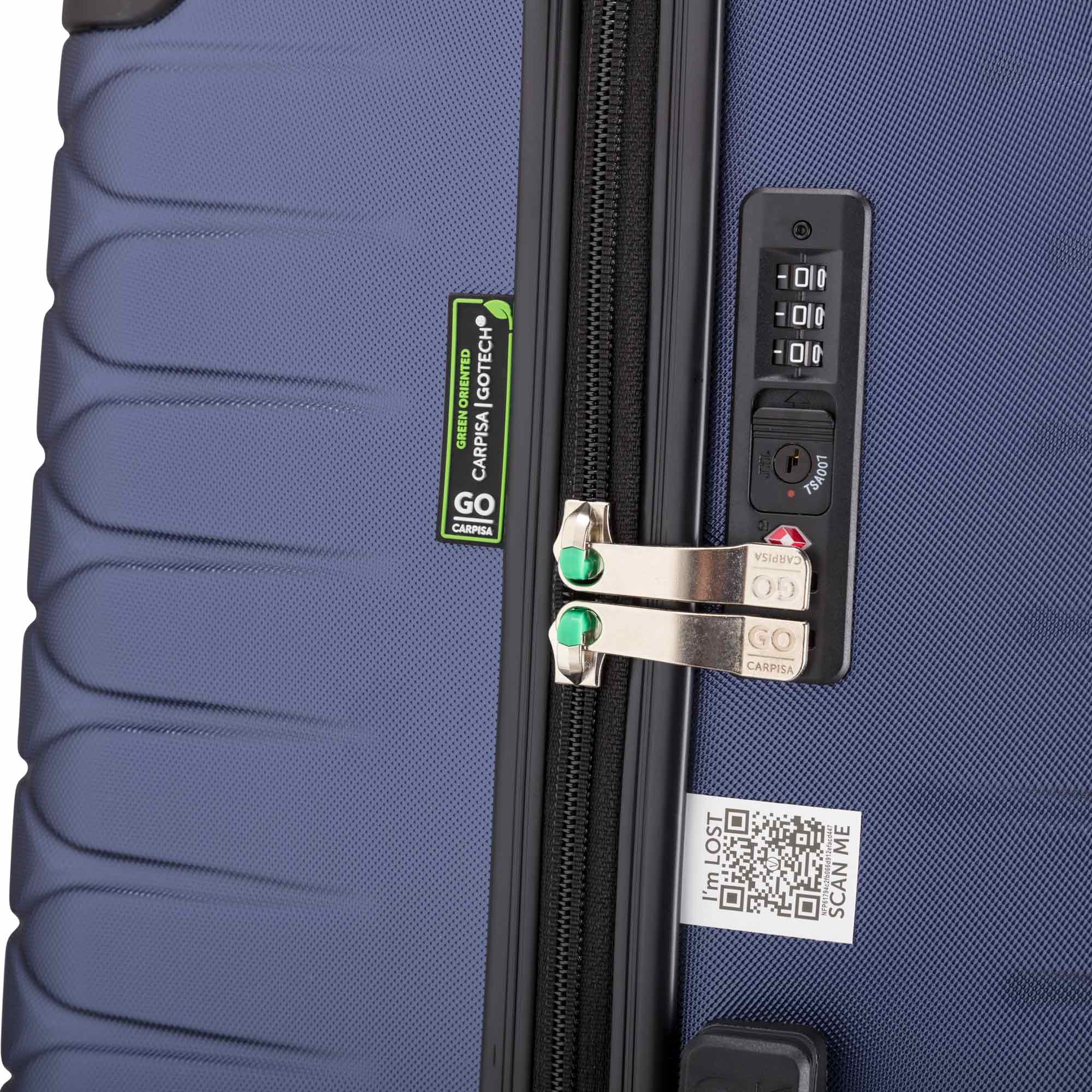 Trolley xl - rigido - Gotech green Blu Marino