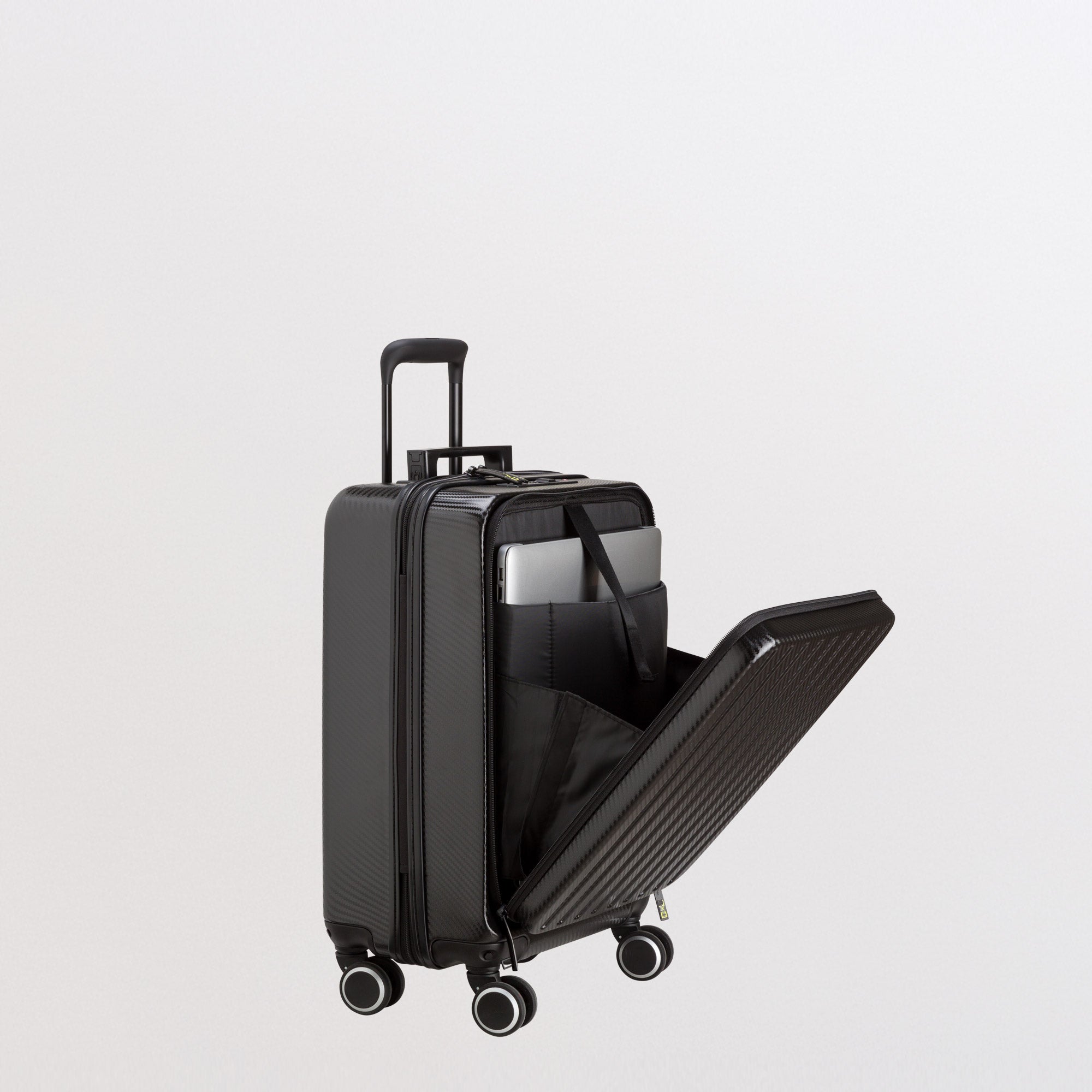 Trolley S - Rigido - Carbonlux go luggage Nero