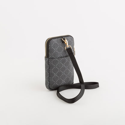 Handyhülle für Damen - Fiorenza Wallet Schwarz/Mehrfarbig