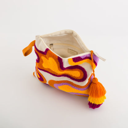 Handtasche - Serifo v2 Natur/Orange Mehrfarbig