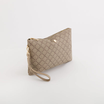 Women's Pouch - Diana Wallet Taupe/Light Taupe