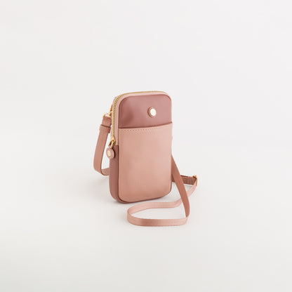 Women's cell phone case - Azalea wallet v1 Powder