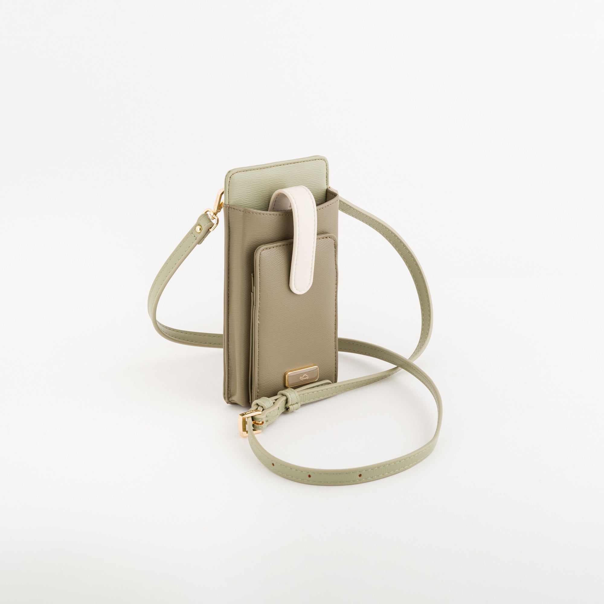 Portacellulare Donna - Fresia wallet v2 Verde Lichene/Multi