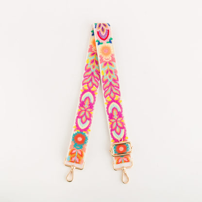 Sac à bandoulière pour femme - Brunella Blanc nuage multicolore