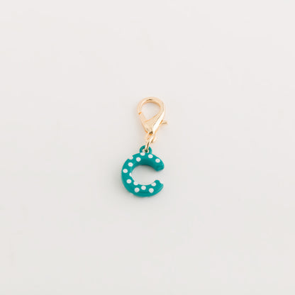Women's Charm - Poa letters Emerald green