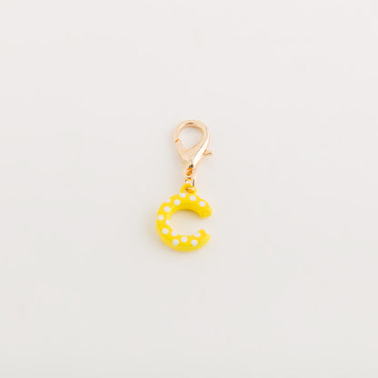 Women's Charm - Poa letters Lemon yellow