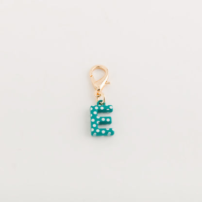 Women's Charm - Poa letters Emerald green