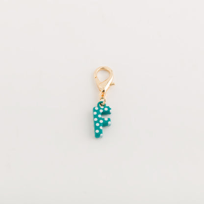 Women's Charm - Poa letters Emerald green