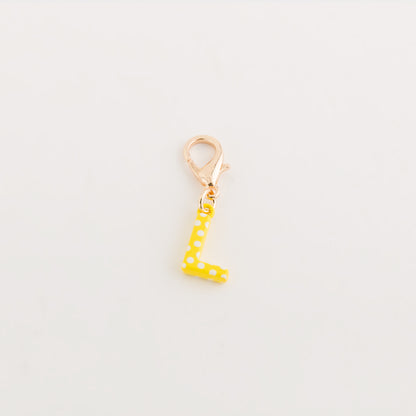 Women's Charm - Poa letters Lemon yellow