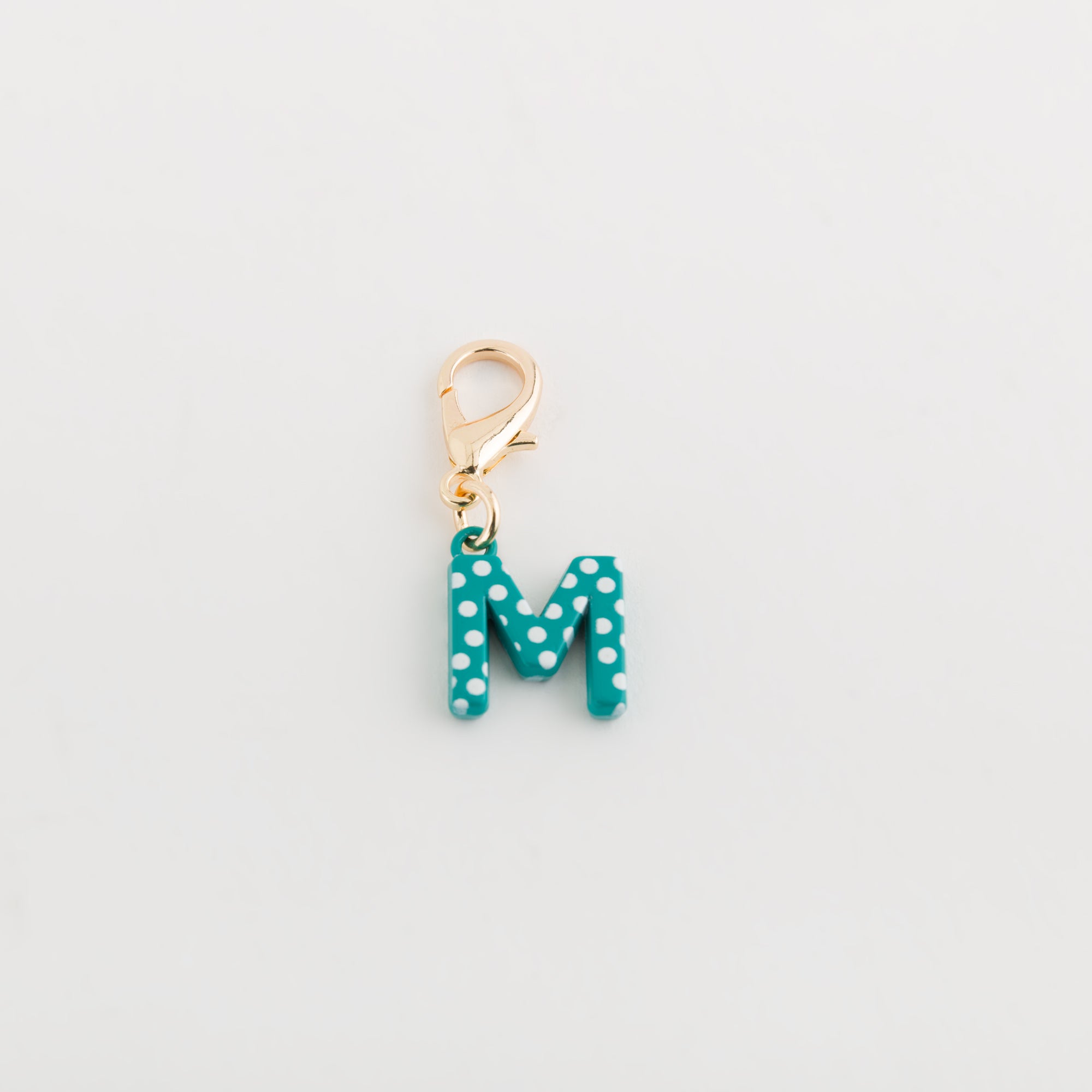 Damen-Charm mit Poa-Buchstaben Smaragdgrün