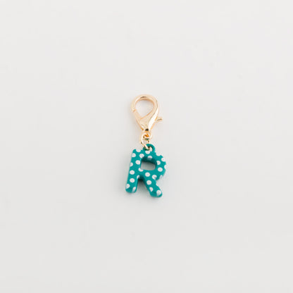 Women's Charm - Poa letters Emerald green