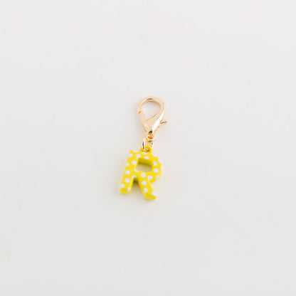 Breloque pour femme - Lettres Poa Jaune citron