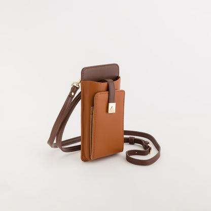 Handyhülle für Damen - Eleonora Wallet Leder/Mehrfarbig