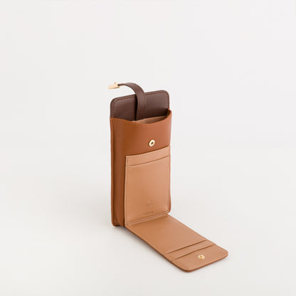 Handyhülle für Damen - Eleonora Wallet Leder/Mehrfarbig