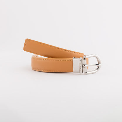 Reversible Belt - Continuous Belts Leather/Ivory
