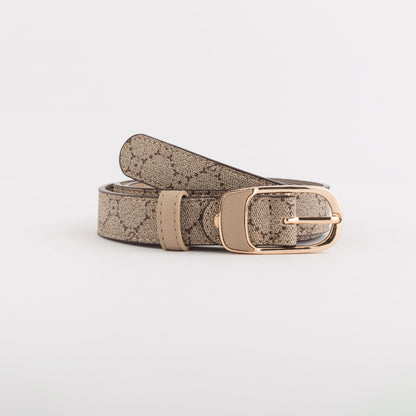 Women's Belts - Continuous Belts Taupe/Light Taupe