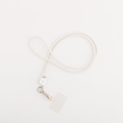 Women's Cell Phone Holder Lanyard - Jane accessories win White