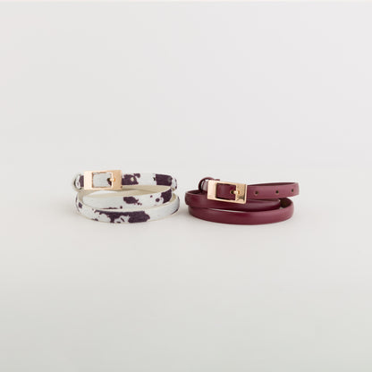 Cintura Donna - Geranio belt set Mehrfarbiger Wein
