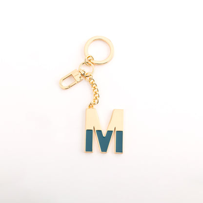 Women's Metal Keychain - Letters Keychain Petrolium